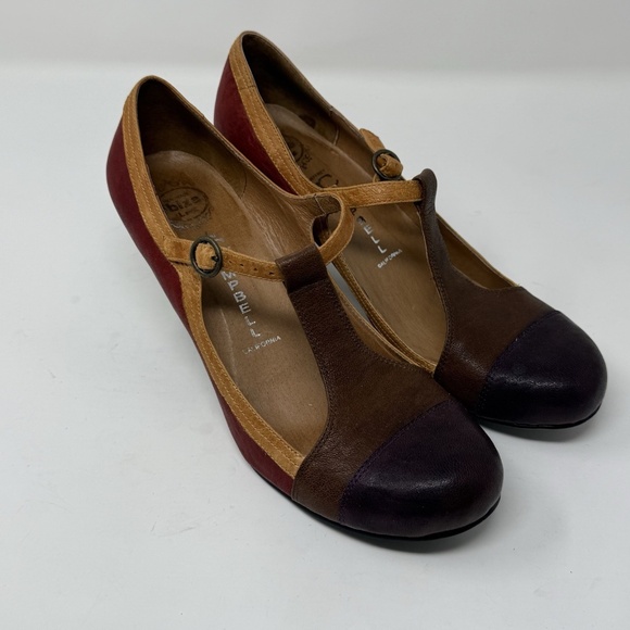 jeffrey campbell womens colorblock leather Maryjane anthropologie US 9 flapper - Picture 14 of 16